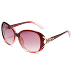 Diamond Metal Hinge Fox Head Sunglasses - Viexta