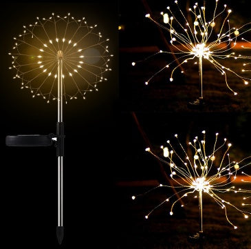 New Ground Plug Solar Fireworks Light