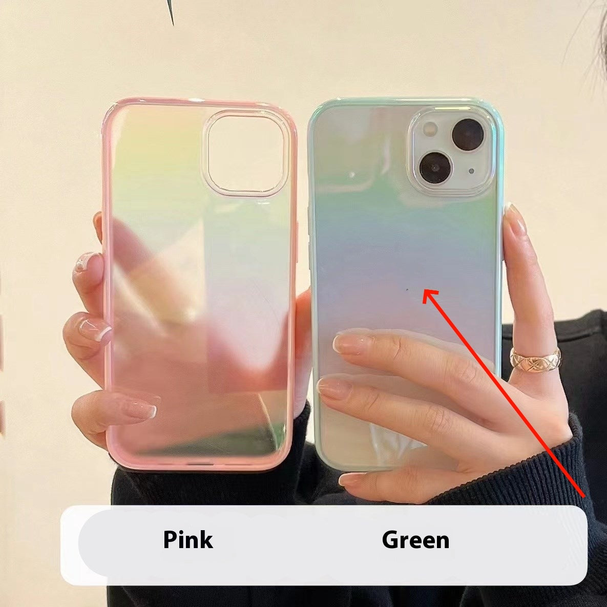 Colorful Transparent 2-in-1 iPhone Case