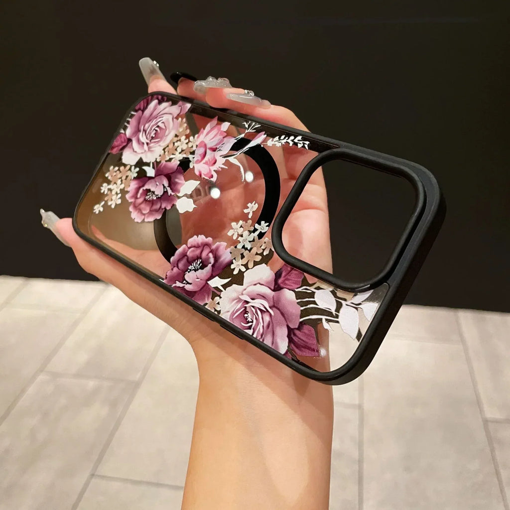 magnetic-acrylic-flower-iphone-case - Viexta