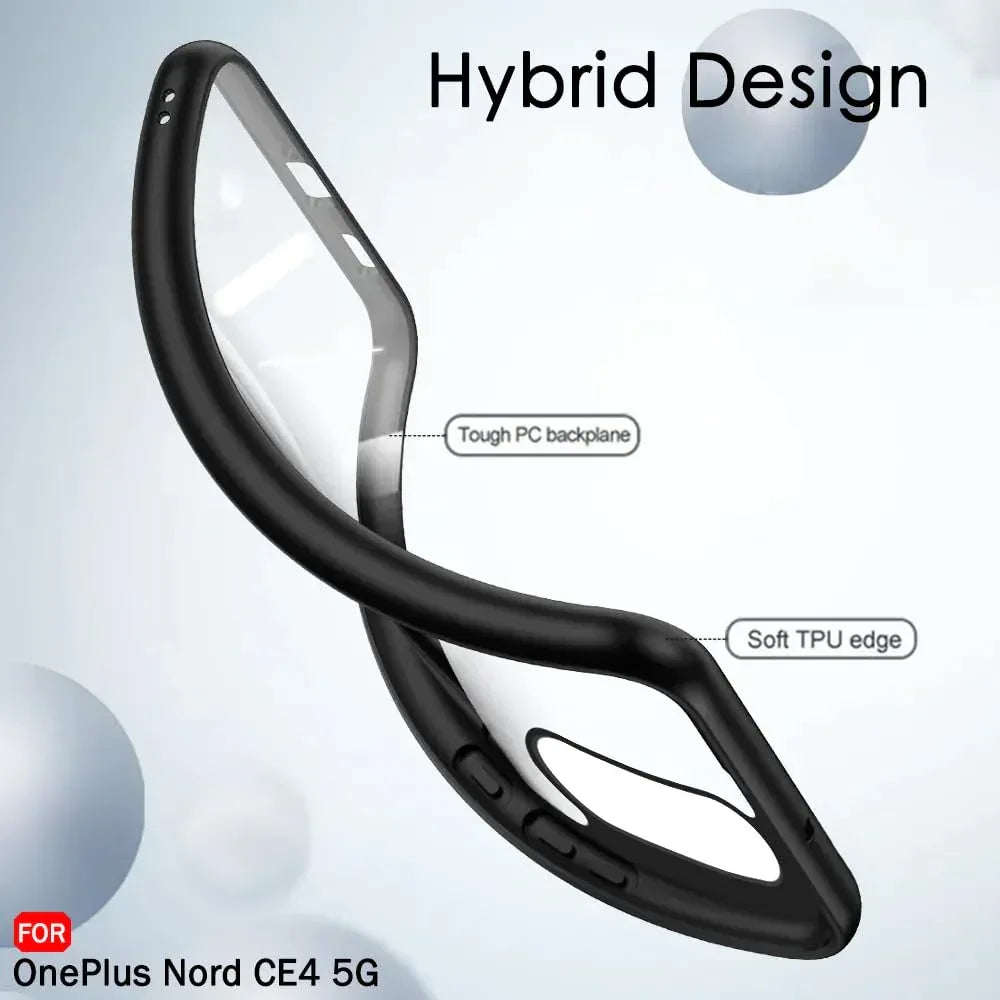 Hybrid Shockproof Tough Armor Back Cover Case for OnePlus Nord CE 4 5G - Viexta