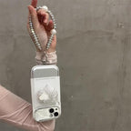 Korean Style Silver White iPhone Case - Viexta