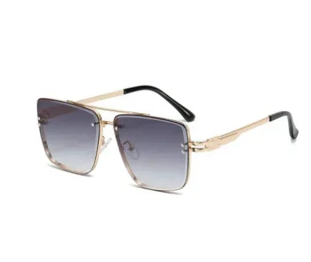 Metal Double Beam Sunglasses - Viexta