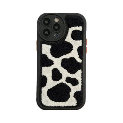 Creative Plush Cows Pattern iPhone Case