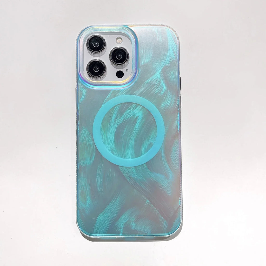 Laser Feather Yarn iPhone Case - Viexta