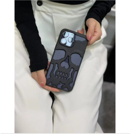 Luxury Plating 3D Skull iPhone Case