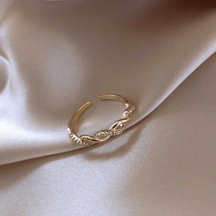 Double Layer Zircon Ring - Viexta