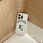 Pocket Card Holder Cartoon iPhone Case - Viexta