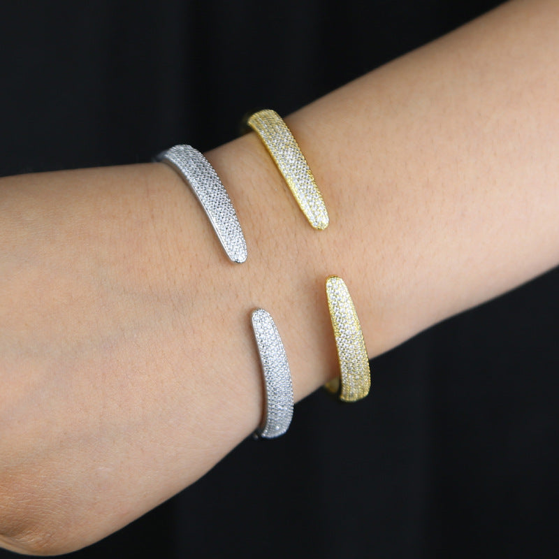 Inlaid Zircon European Bracelet