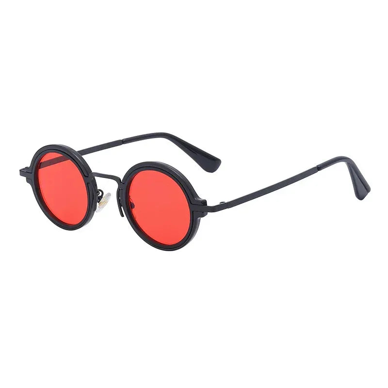mens-fashion-uv-protection-round-rim-sunglasses - Viexta