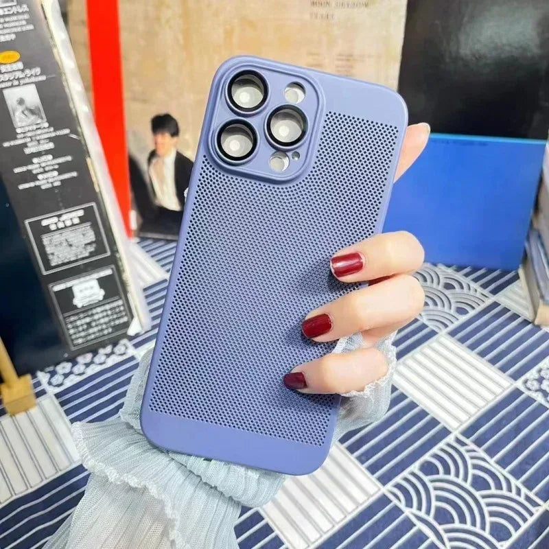 Ultra-thin Heat Dissipating Mesh Shell IPhone Case - Viexta