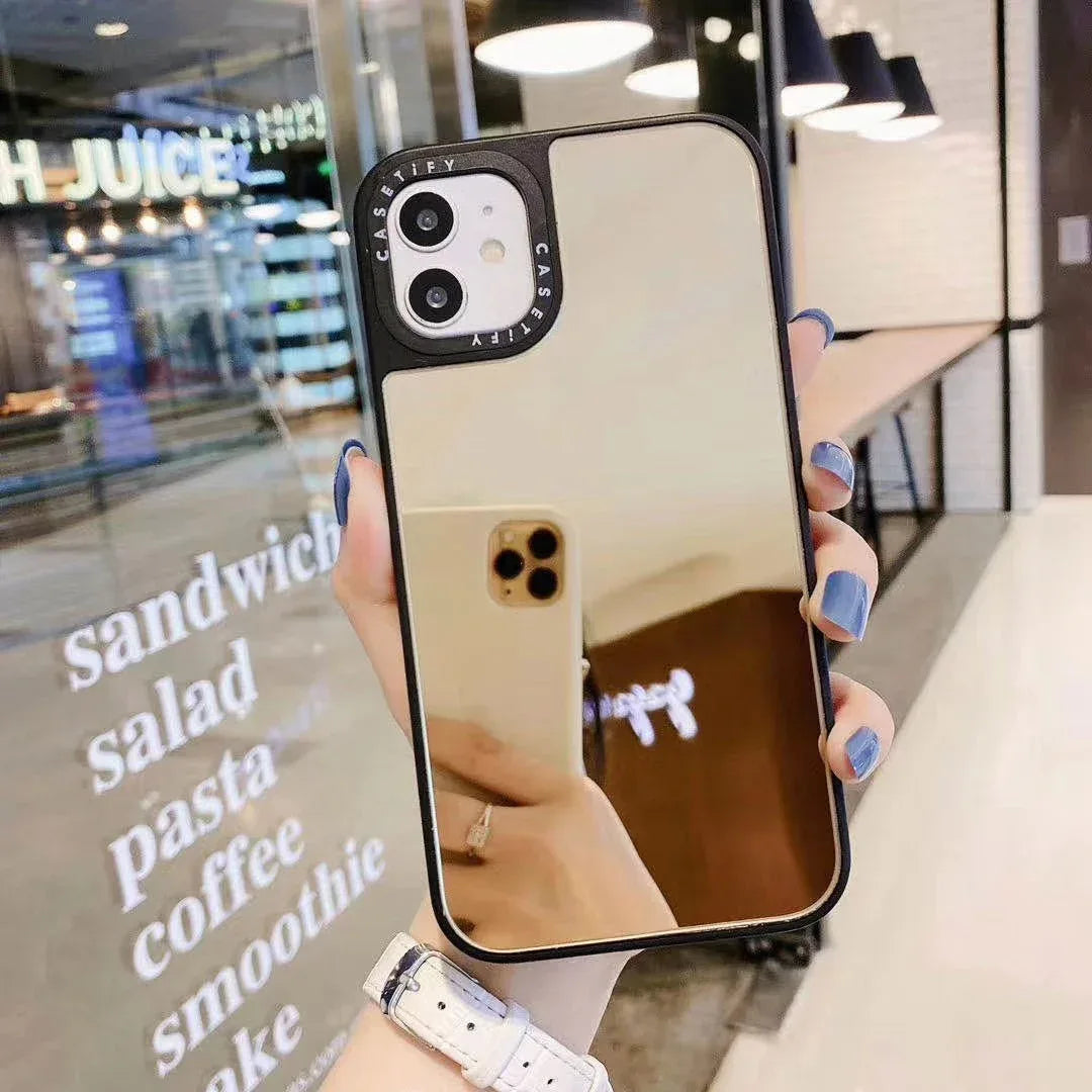 Mirror iPhone Case With Letters - Viexta
