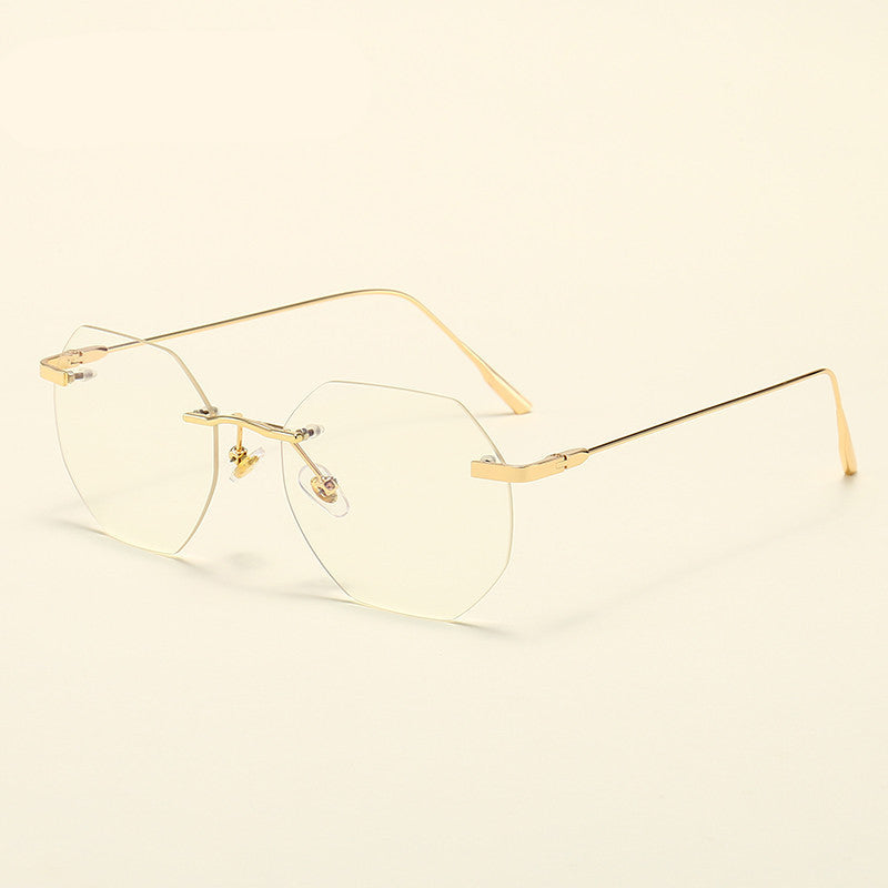 Frameless Spectacle Frame Gold