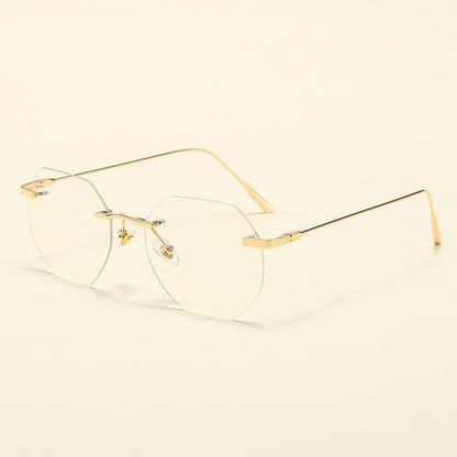 Frameless Spectacle Frame Gold