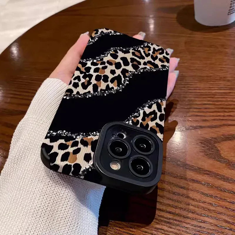 Niche Leopard Vertical iPhone Case - Viexta