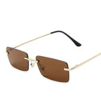 Rimless sunglasses women square - Viexta