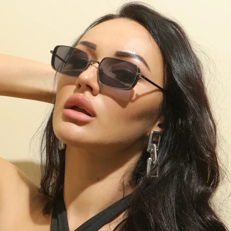 Metal Punk Square Sunglasses - Viexta