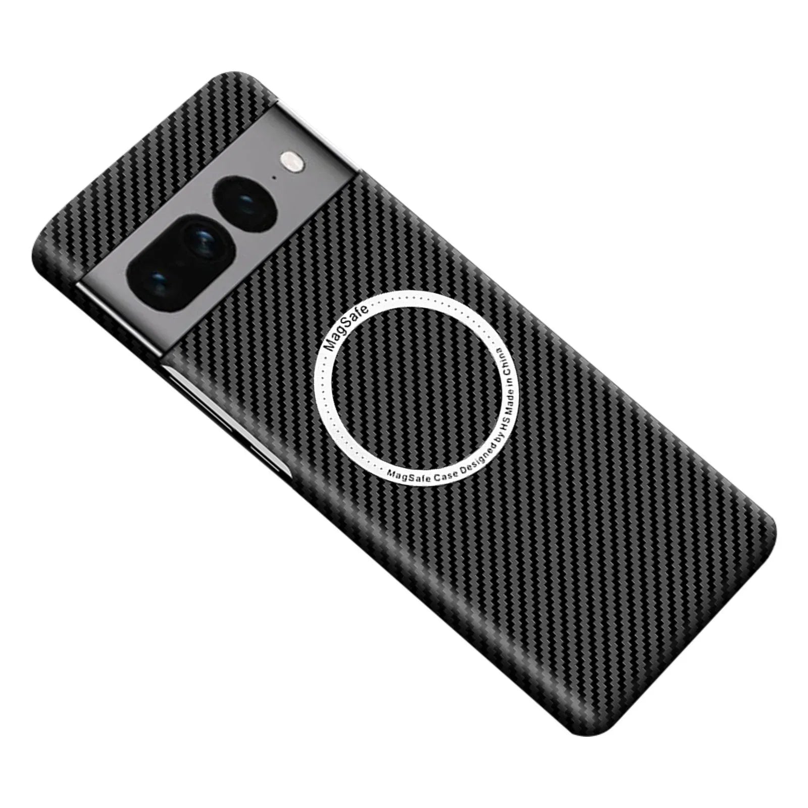 Wireless Charger PC Carbon Fiber Pattern Magnetic Pixel Case - Viexta