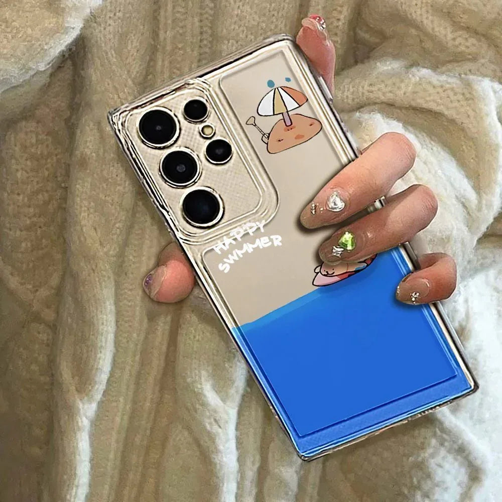 Summer Surfing Puppy Pores Samsung Case - Viexta
