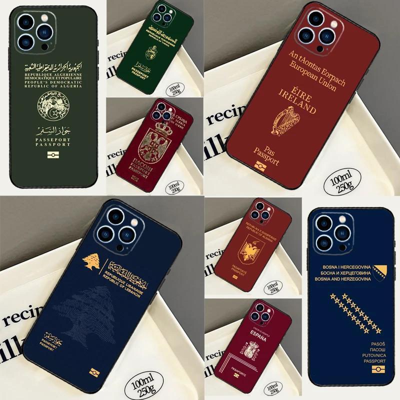 Algeria Serbia Spain Passport iPhone Case