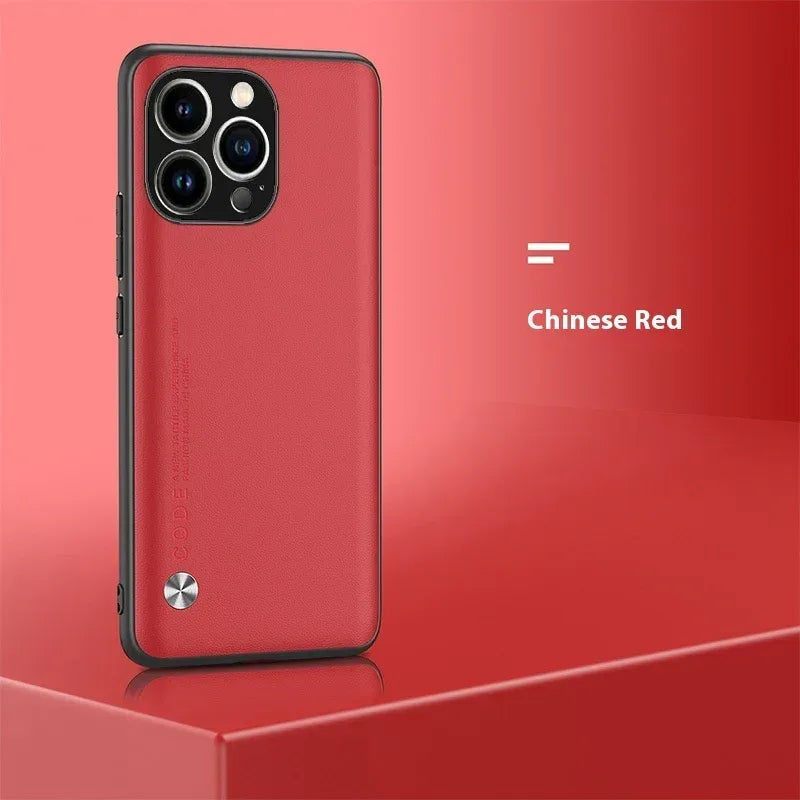 Plain Leather iPhone Cover - Viexta