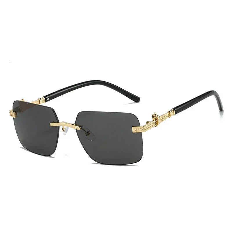 frameless-trimming-leopard-snake-sunglasses - Viexta
