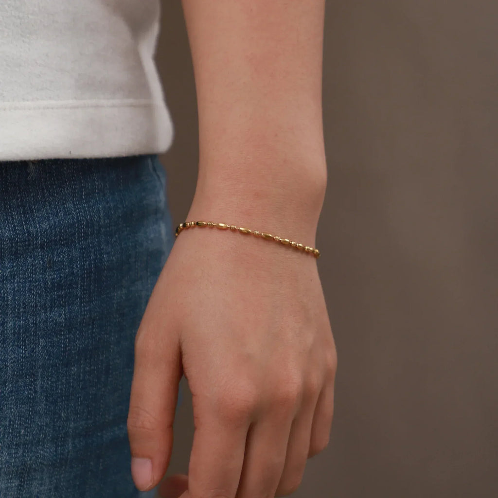 Women's 18K Gold Oval Bracelet - Viexta