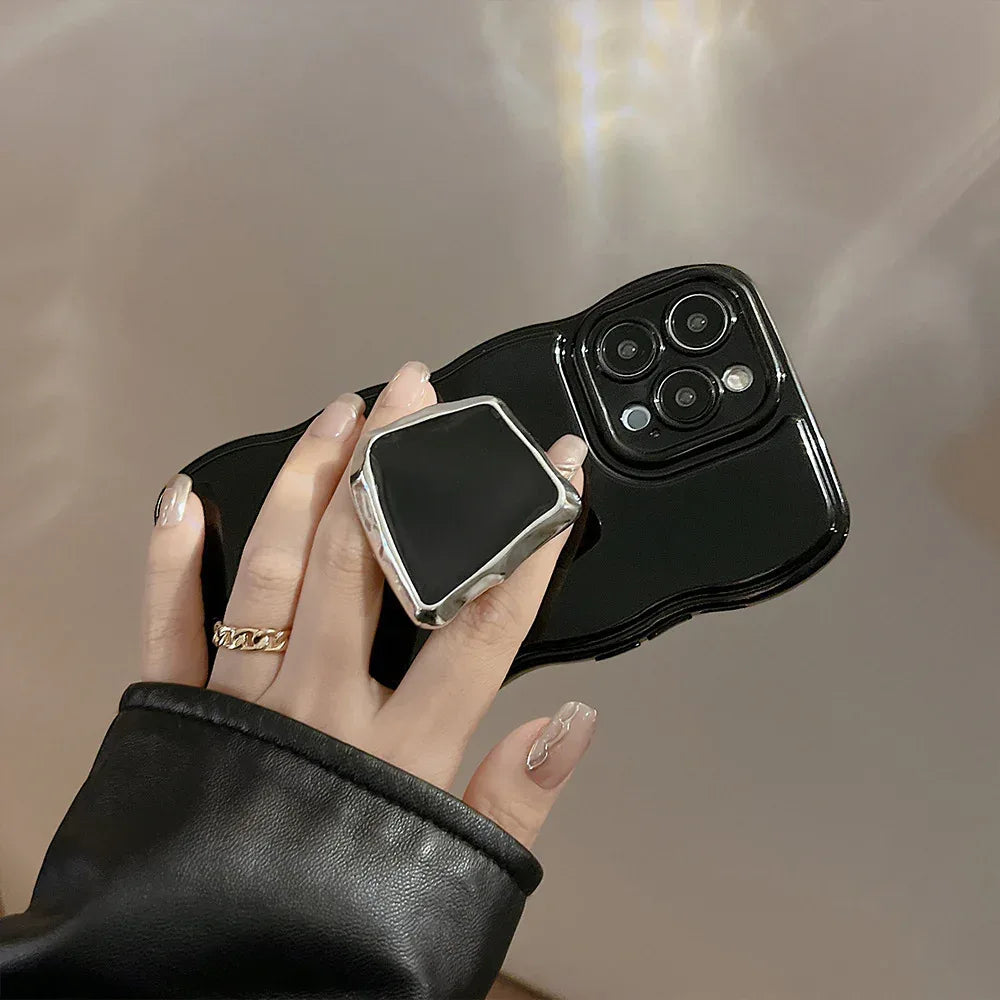 Metallic Dark Bracket iPhone Case - Viexta