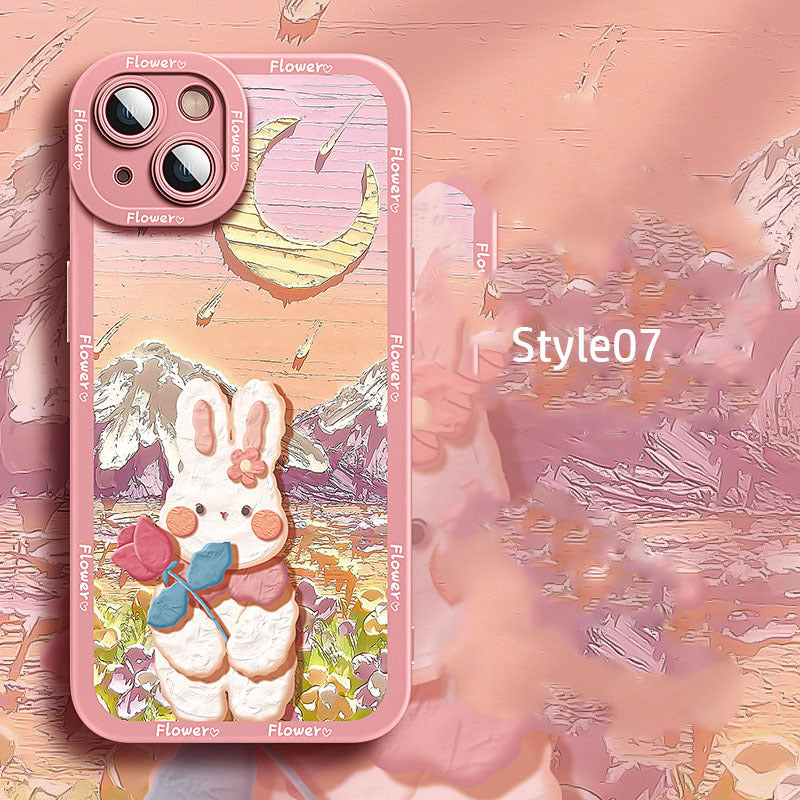 Silicone Cartoon iPhone Case