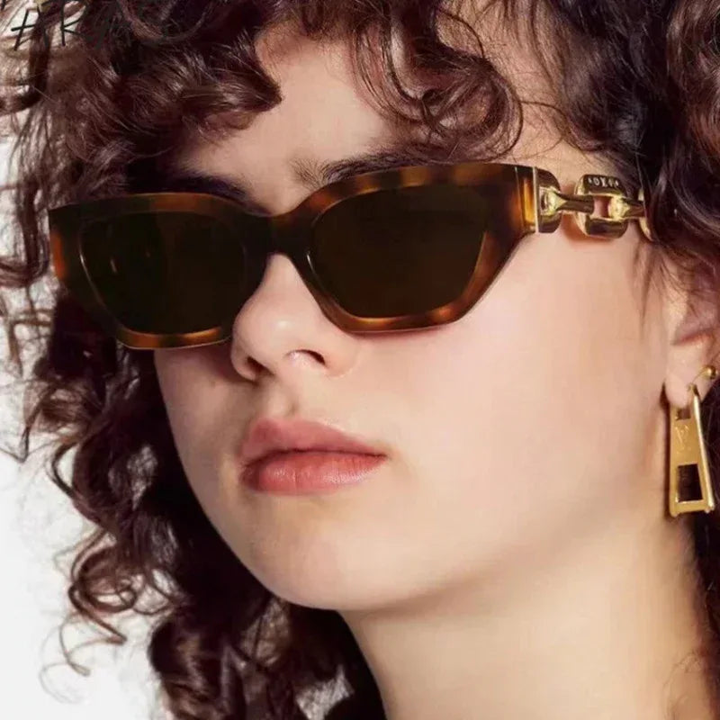 Retro Modern Thick Frame Sunglasses - Viexta