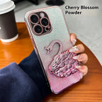 Quicksand Swan Bracket iPhone Case - Viexta