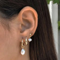 Pearl Three-piece Earcuffs - Viexta