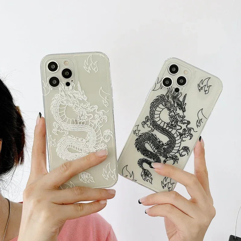 Chinese Dragon Transparent iPhone Case - Viexta
