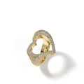 Hollow Heart Zircon Ring - Viexta
