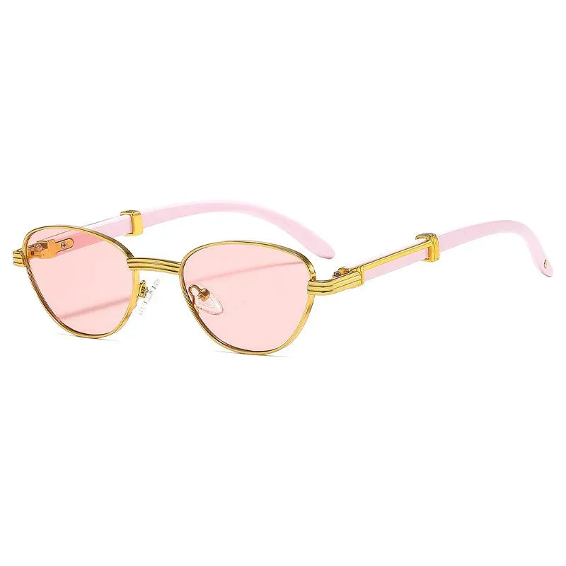 Women's Retro Oval Frame UV-proof Sunglasses - Viexta