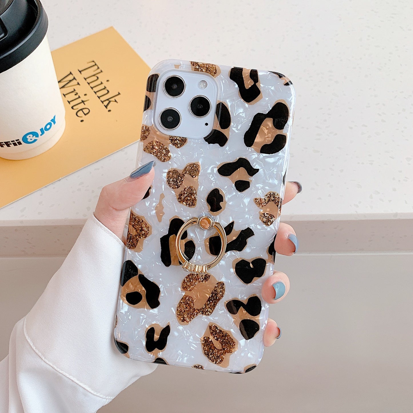 Leopard Print Drop-resistant iPhone Case