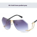 Frameless Cut Edge Sunglasses - Viexta