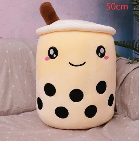 Fruit Drink Plush Stuffed Strawberry Boba Tea Cup Toy - Viexta