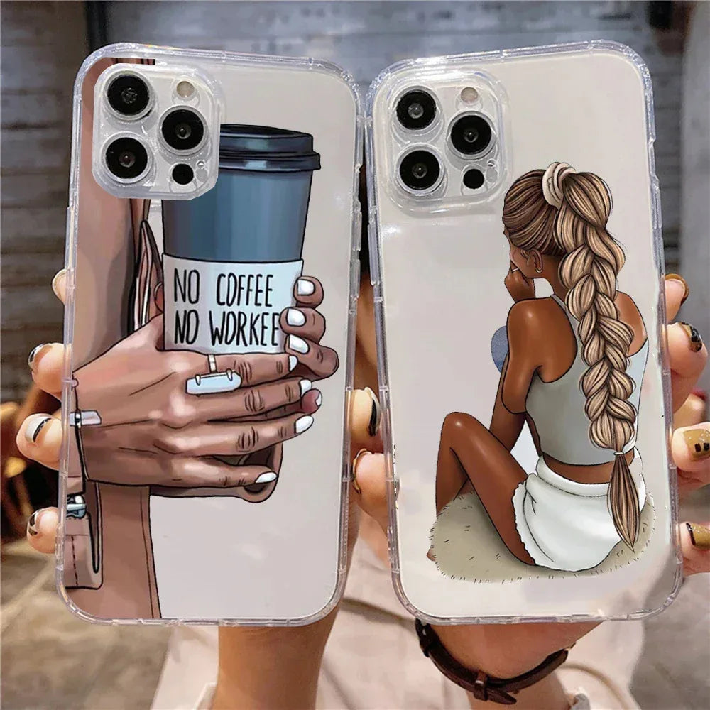 fashion-girl-cute-braid-iphone-case - Viexta