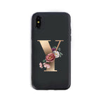 26 English Alphabet Silicone Phone Cases for IPHONE