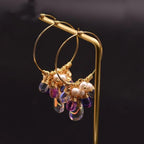 Pearl Czech crystal earrings - Viexta