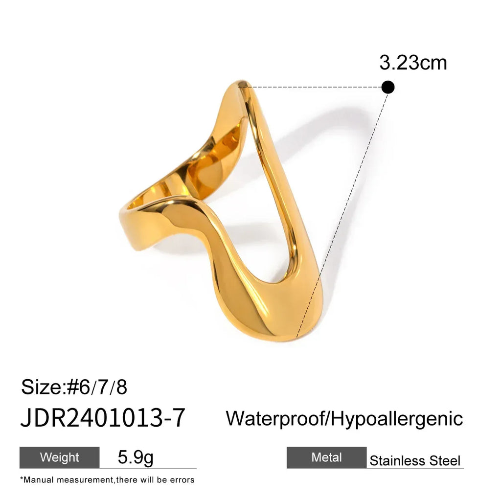 stainless-steel-gold-ring-bracelet - Viexta