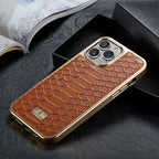 Python Pattern Business Electroplating iPhone Case - Viexta