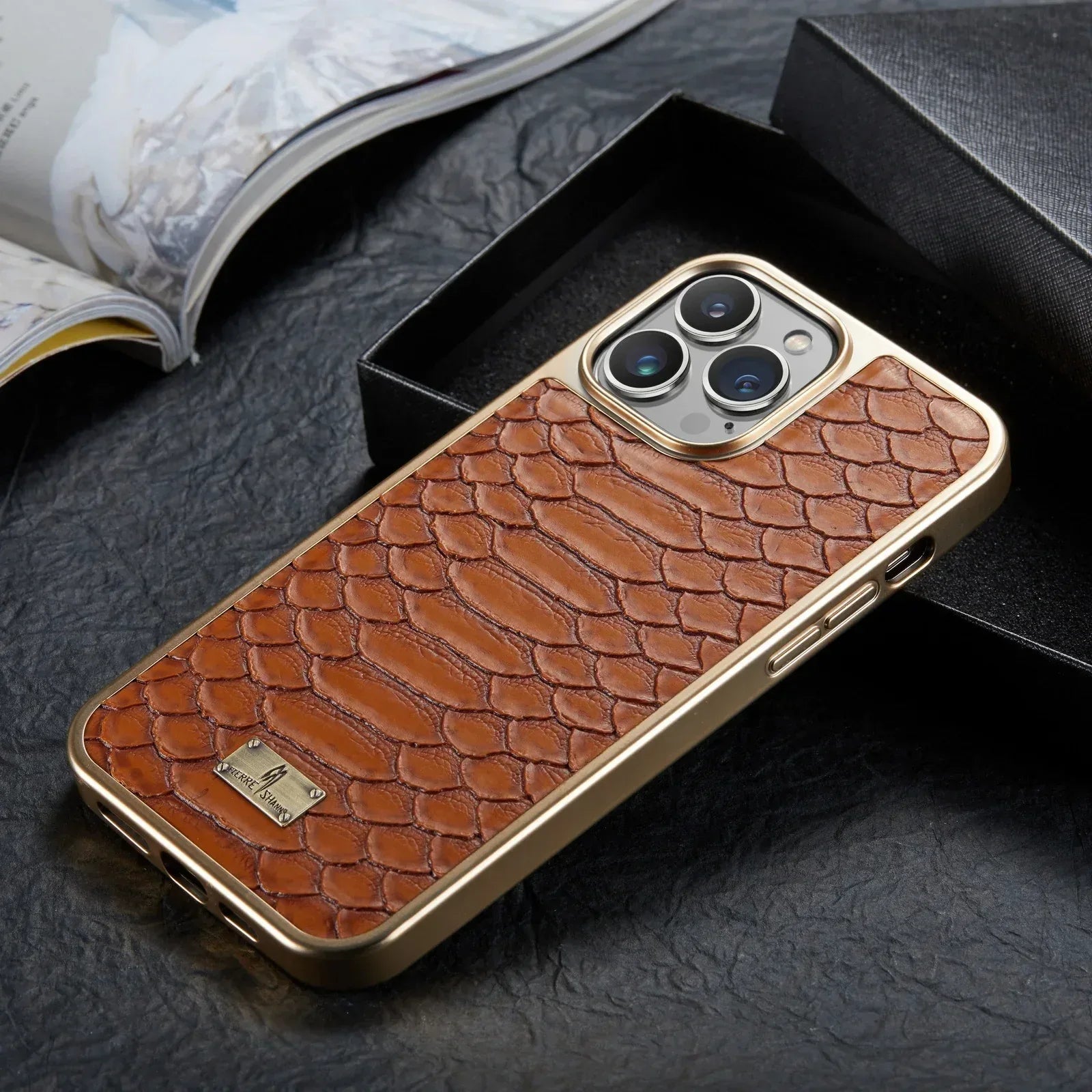 Python Pattern Business Electroplating iPhone Case - Viexta