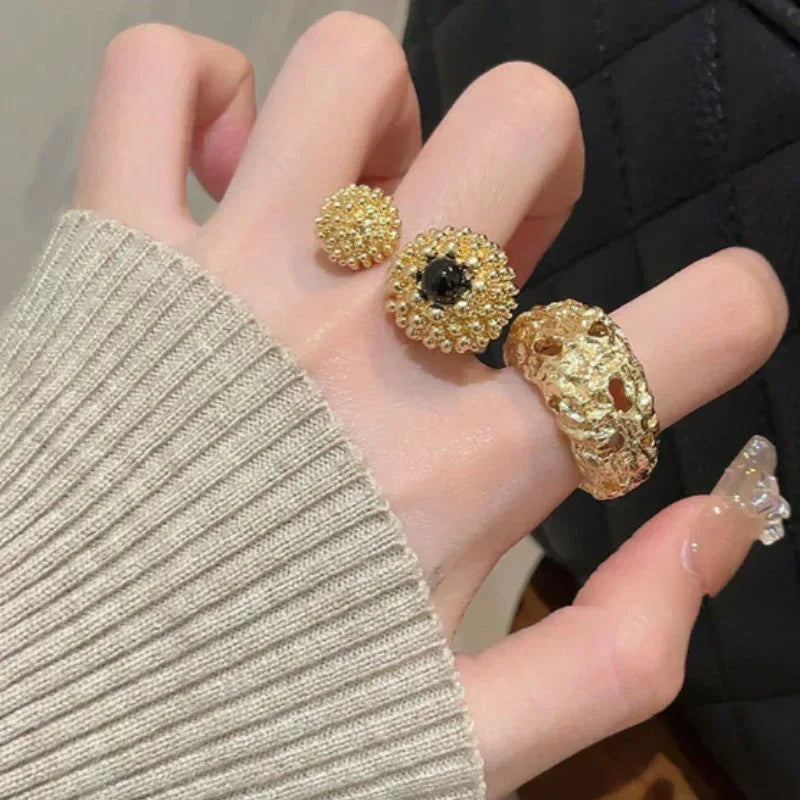 Black Agate Ring - Viexta