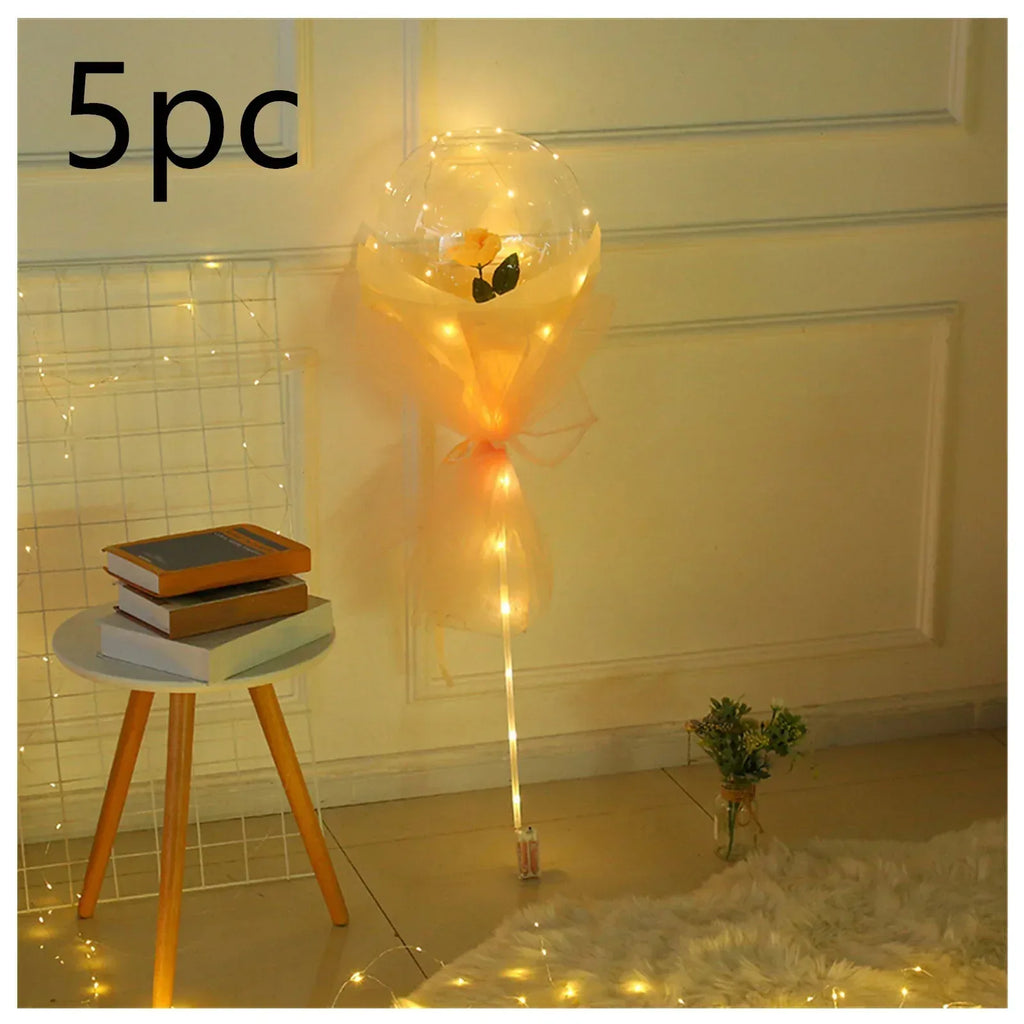 LED Luminous Balloon Rose Bouquet - Viexta
