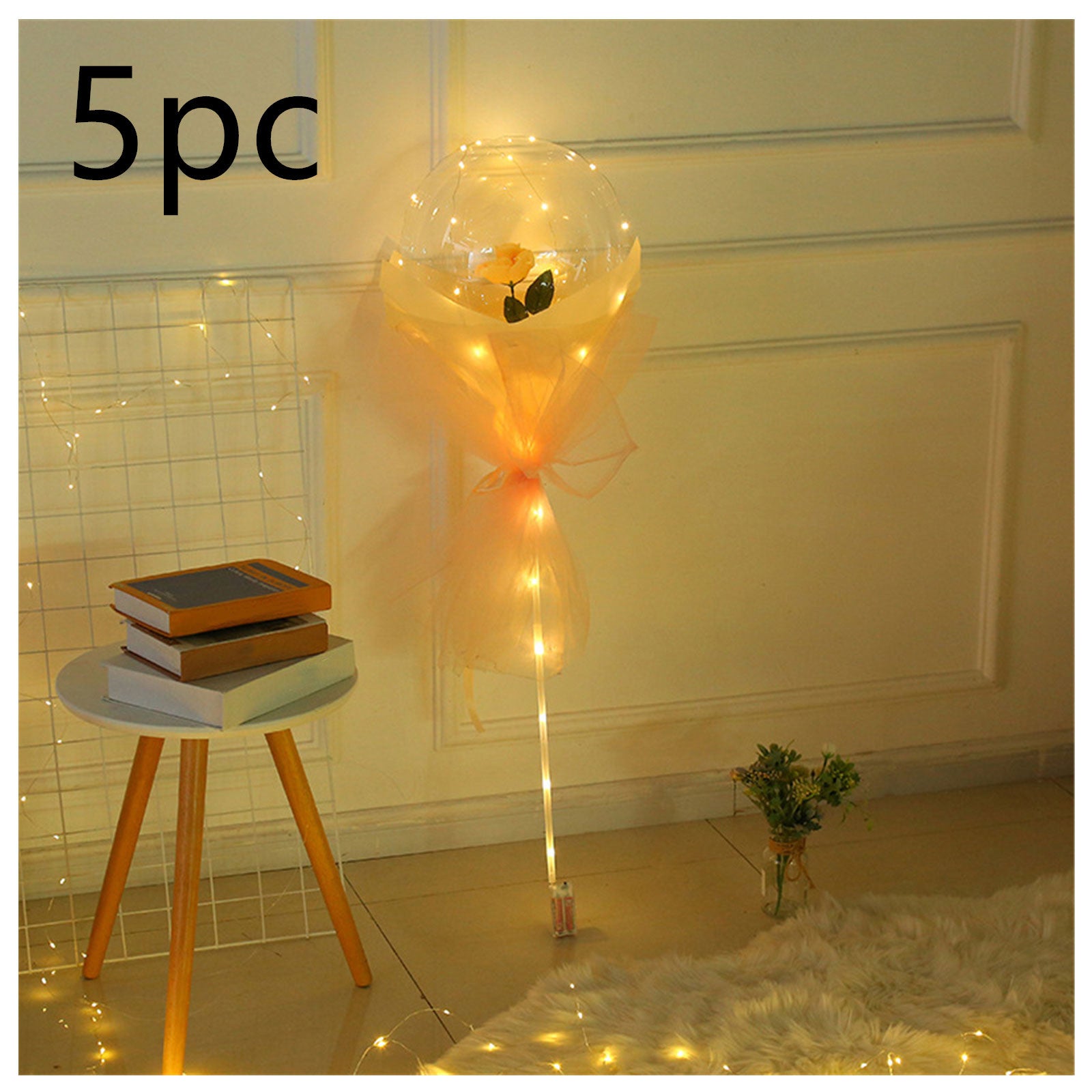 LED Luminous Balloon Rose Bouquet