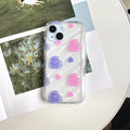 blue-heart-transparent-iphone-case - Viexta