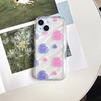 blue-heart-transparent-iphone-case - Viexta