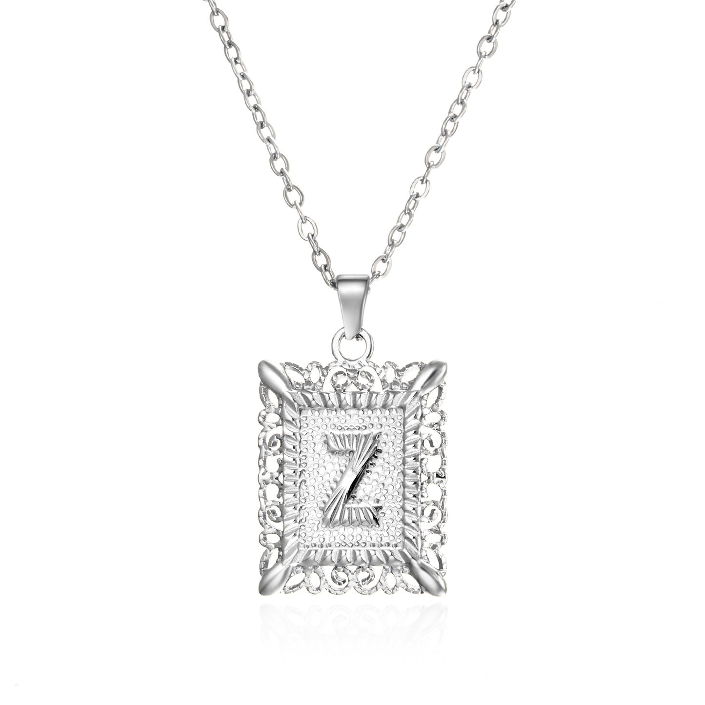 Stainless Steel Initial Necklace